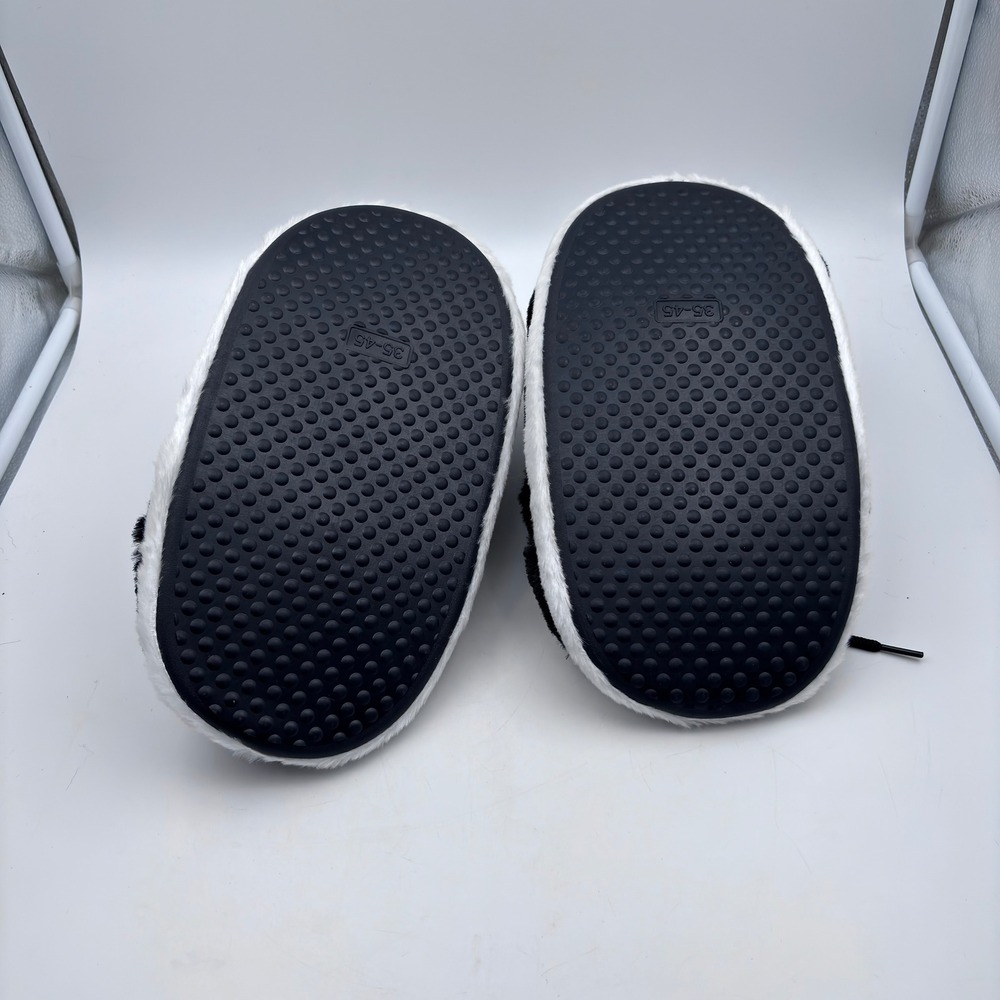 Nike Dunk SB Style Plush Slippers Panda Black One Size Fits Most **Brand New! - Picture 8 of 10